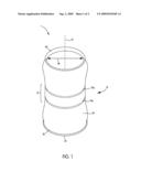 VACUUM CONTAINER WITH PROTECTIVE FEATURES diagram and image