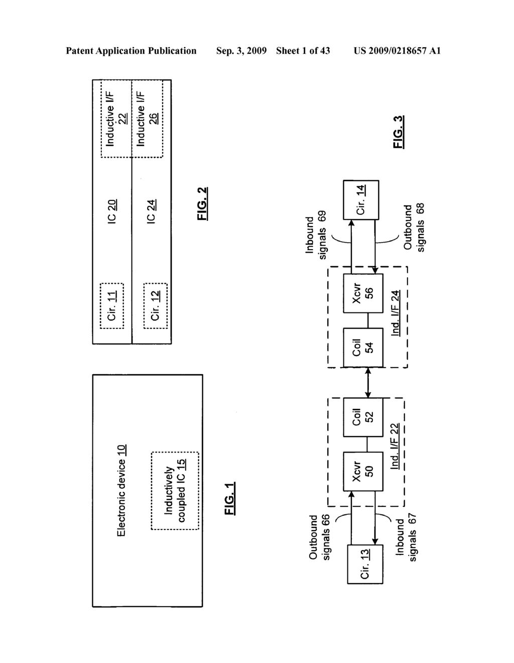 INDUCTIVELY COUPLED INTEGRATED CIRCUIT WITH NEAR FIELD COMMUNICATION AND METHODS FOR USE THEREWITH - diagram, schematic, and image 02