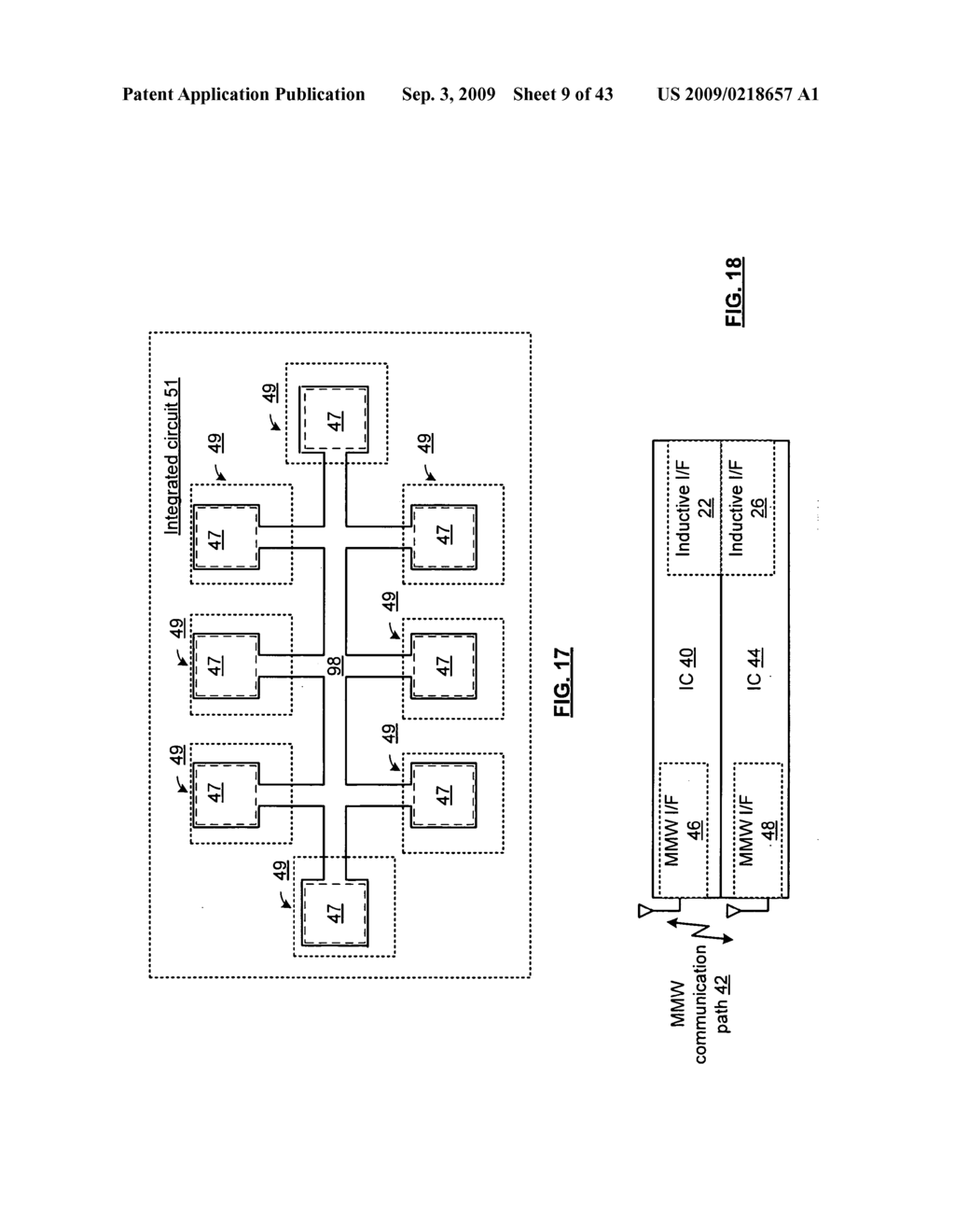 INDUCTIVELY COUPLED INTEGRATED CIRCUIT WITH NEAR FIELD COMMUNICATION AND METHODS FOR USE THEREWITH - diagram, schematic, and image 10