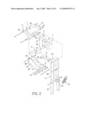 SHOCK-ABSORBING SUSPENSION DEVICE FOR A WHEELED VEHICLE diagram and image