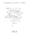 SHOCK-ABSORBING SUSPENSION DEVICE FOR A WHEELED VEHICLE diagram and image