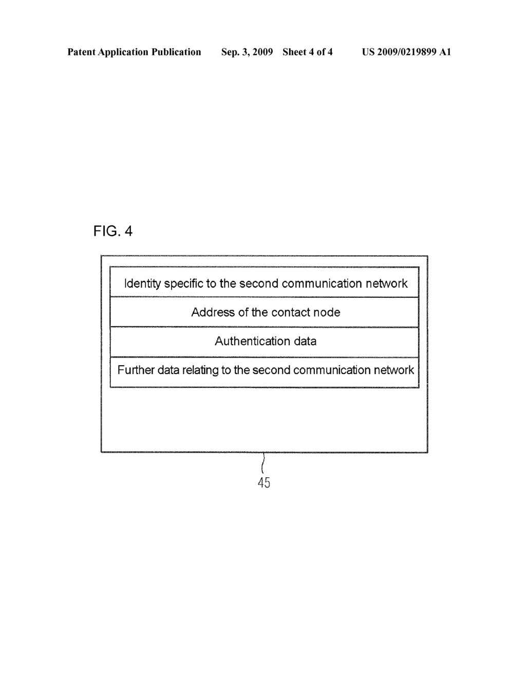 Method for Interfacing a Second Communication Network Comprising an Access Node with a First Communication Network Comprising a Contact Node - diagram, schematic, and image 05