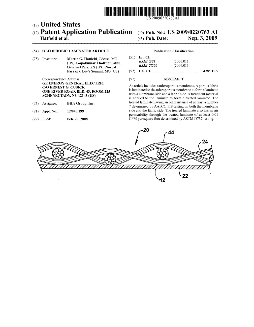 OLEOPHOBIC LAMINATED ARTICLE - diagram, schematic, and image 01