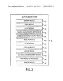 SYSTEM, APPARATUS AND METHOD FOR FACILITATING PATTERN-BASED CLOTHING DESIGN ACTIVITIES diagram and image