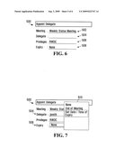 DESIGNATION OF DELEGATE FOR MODIFYING AN ELECTRONIC MEETING DEFINITION DEFINED USING ELECTRONIC CALENDARING SOFTWARE diagram and image