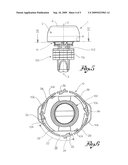 Cap For Container Provided With Guarantee Seal diagram and image