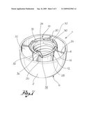 Cap For Container Provided With Guarantee Seal diagram and image