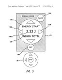 WRIST-MOUNTED LASER WITH ANIMATED, PAGE-BASED GRAPHICAL USER-INTERFACE diagram and image