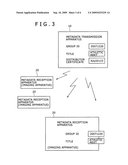 Metadata transmission apparatus, metadata reception apparatus, imaging apparatus, and information management program diagram and image