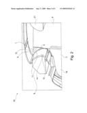 SEPARATION ELEMENT FOR ATTENUATING THE PROPAGATION OF LIGHT IN AN AIRCRAFT diagram and image