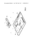 FLAT PANEL DISPLAY INCLUDING A HINGE ASSEMBLY diagram and image