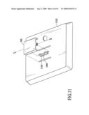 FLAT PANEL DISPLAY INCLUDING A HINGE ASSEMBLY diagram and image