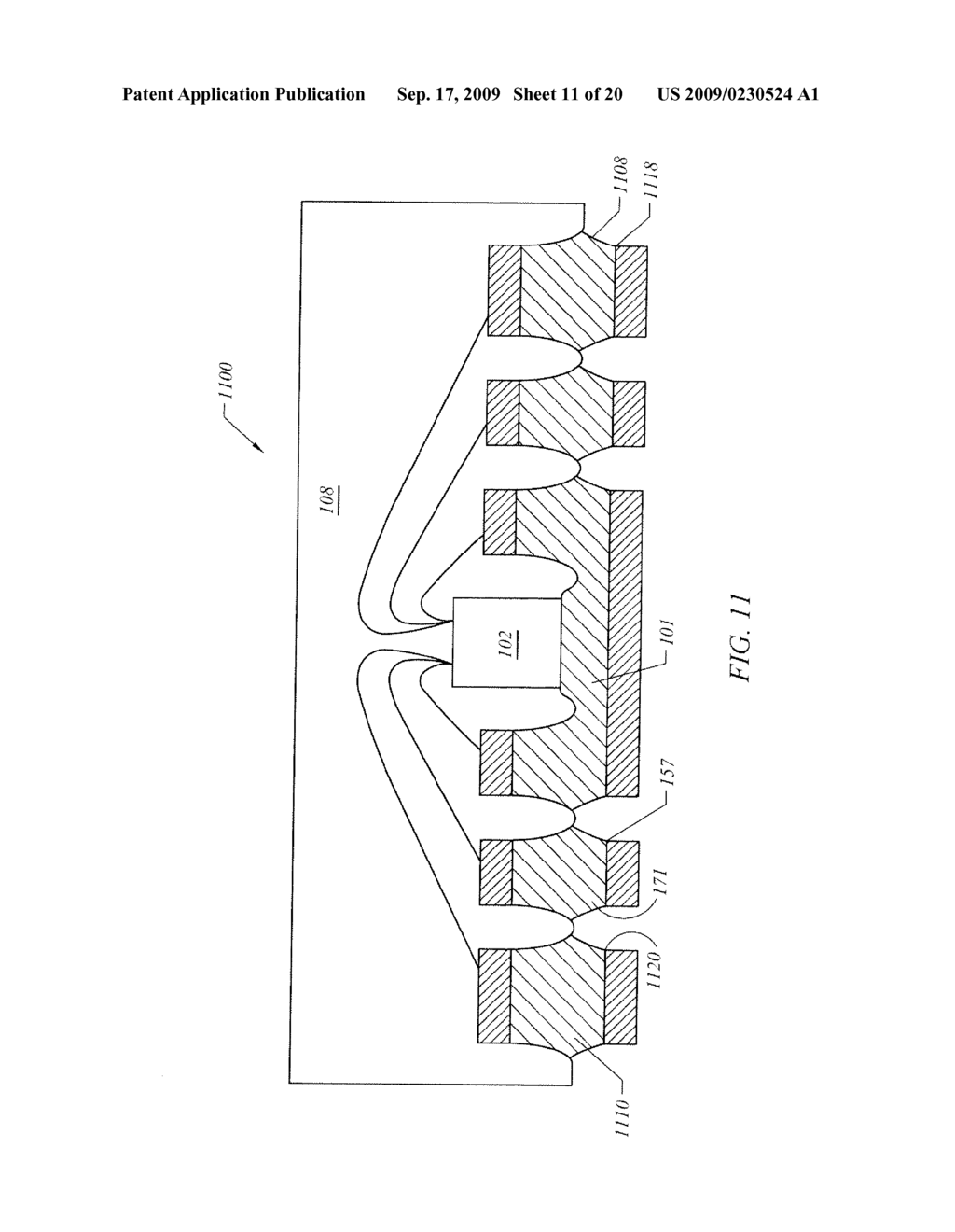 SEMICONDUCTOR CHIP PACKAGE HAVING GROUND AND POWER REGIONS AND MANUFACTURING METHODS THEREOF - diagram, schematic, and image 12