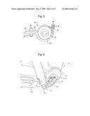 Attaching structure for air belt inflator diagram and image