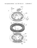 STATOR OF OUTER ROTOR TYPE MOTOR diagram and image