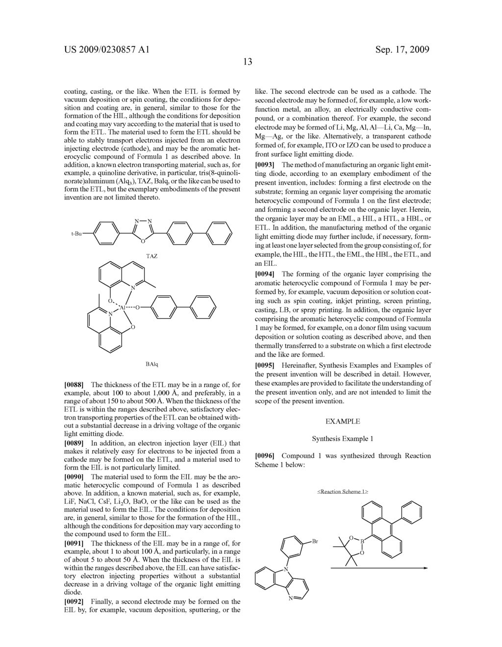 AROMATIC HETEROCYCLIC COMPOUND, ORGANIC LIGHT EMITTING DIODE COMPRISING ORGANIC LAYER COMPRISING THE SAME AND METHOD OF MANUFACTURING THE ORGANIC LIGHT EMITTING DIODE - diagram, schematic, and image 33