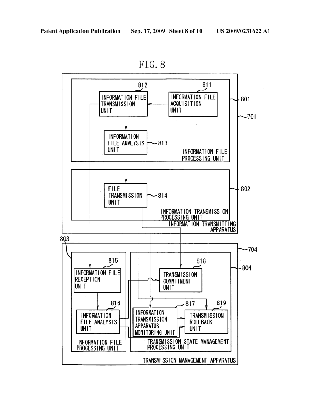 DATA TRANSMISSION METHOD AND COMMUNICATION CONTROL APPARATUS - diagram, schematic, and image 09