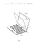 PORTABLE COMPUTER WITH A ROTARY POSITIONING STRUCTURE diagram and image