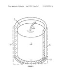 Self-extinguishing candle diagram and image