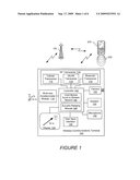 WIRELESS COMMUNICATION TERMINALS AND METHODS USING ACOUSTIC RANGING SYNCHRONIZED TO RF COMMUNICATION SIGNALS diagram and image