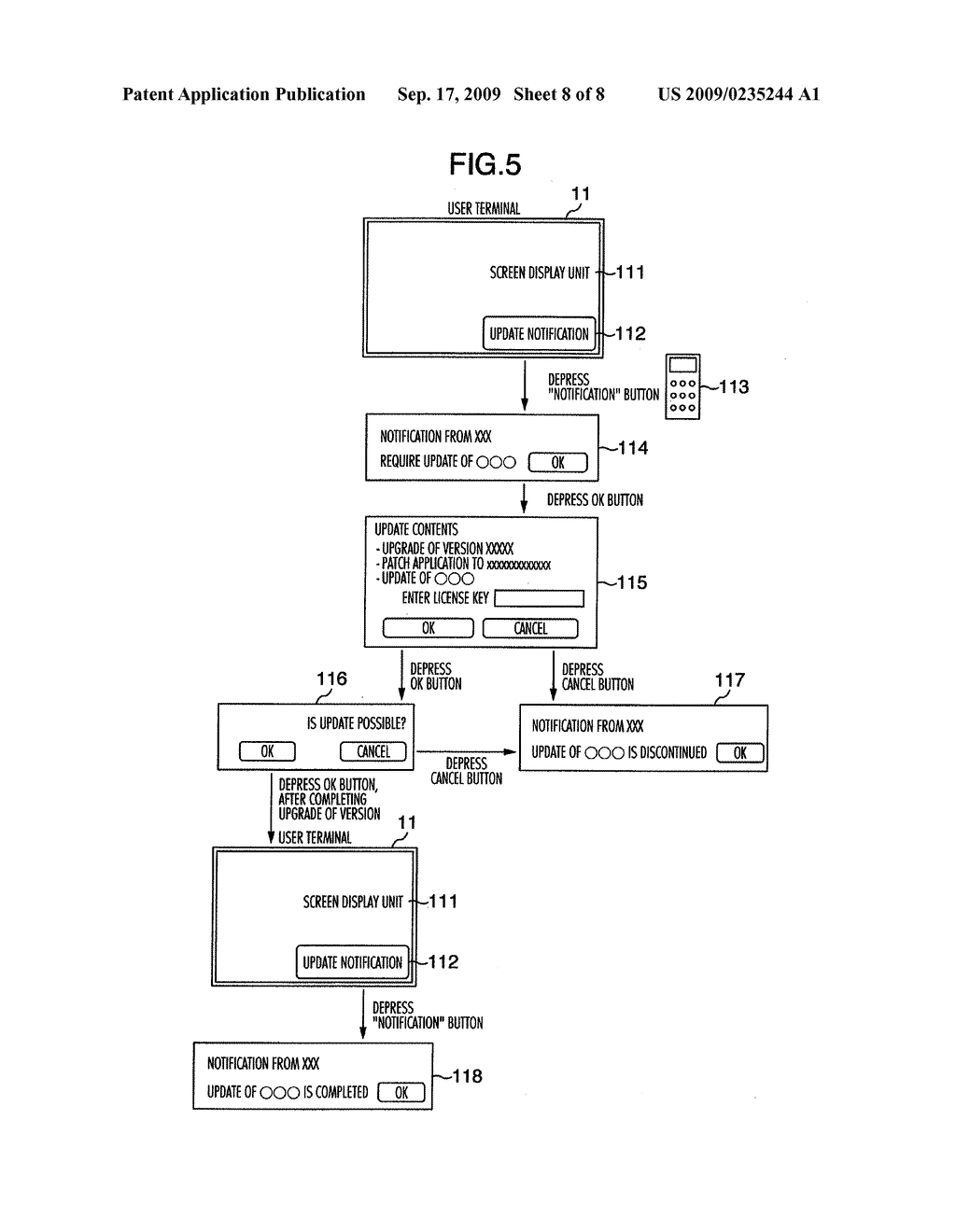 SOFTWARE UPDATE SYSTEM FOR INFORMATION EQUIPMENT - diagram, schematic, and image 09