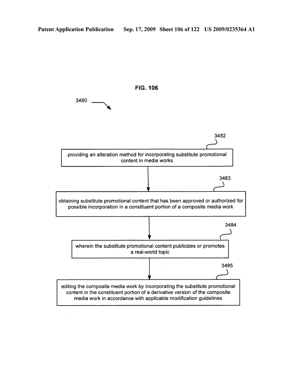 Media markup for promotional content alteration - diagram, schematic, and image 107