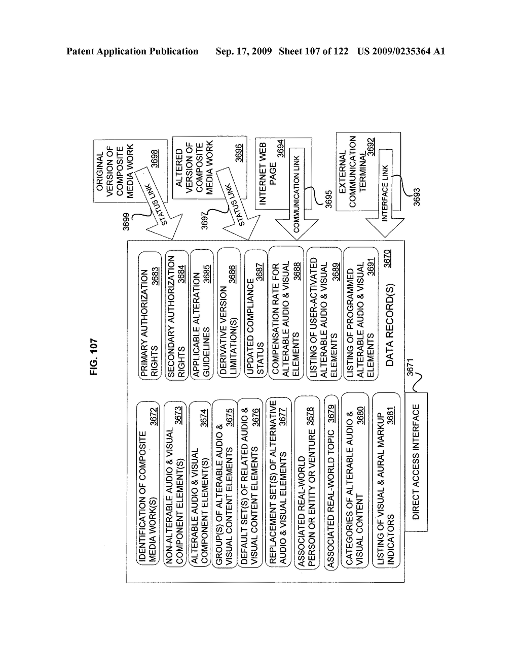 Media markup for promotional content alteration - diagram, schematic, and image 108