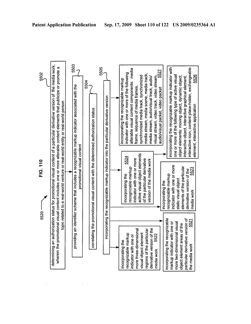 Media markup for promotional content alteration - diagram, schematic, and image 111