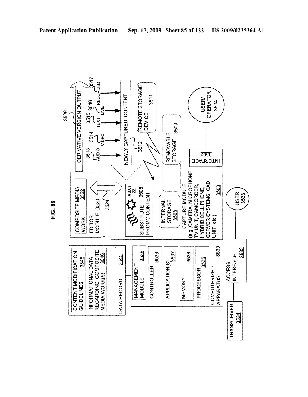 Media markup for promotional content alteration - diagram, schematic, and image 86