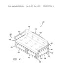 Panels, overlays, and inserts for furniture assemblies, and related methods diagram and image