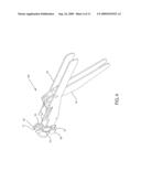 COMPRESSION TOOL MOUNTED COAXIAL CABLE RETAINING APPARATUS AND METHOD diagram and image