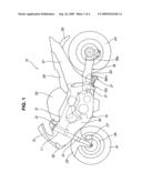 Final gear transmission mechanism for a motorcycle, and motorcycle incorporating same diagram and image