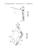 Portable receiving structure for receiving at least one electronic device diagram and image