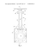 KNIFE GATE VALVE WITH SKEWED GATE SEAT INTERFACE diagram and image