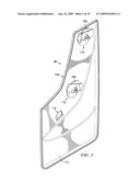 VEHICLE MUD FLAP WITH WHEEL LINER ATTACHMENT TAB diagram and image