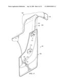 VEHICLE MUD FLAP WITH WHEEL LINER ATTACHMENT TAB diagram and image