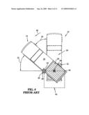 Travel trailer having improved turning radius diagram and image