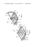 Travel trailer having improved turning radius diagram and image