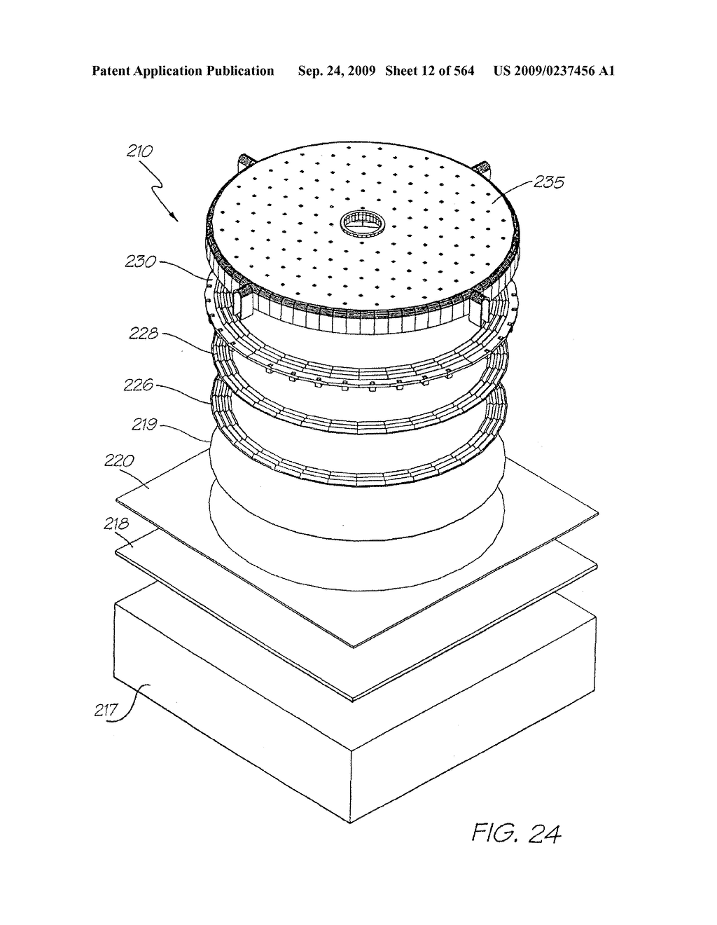 Inkjet Printhead With Paddle For Ejecting Ink From One Of Two Nozzles - diagram, schematic, and image 13