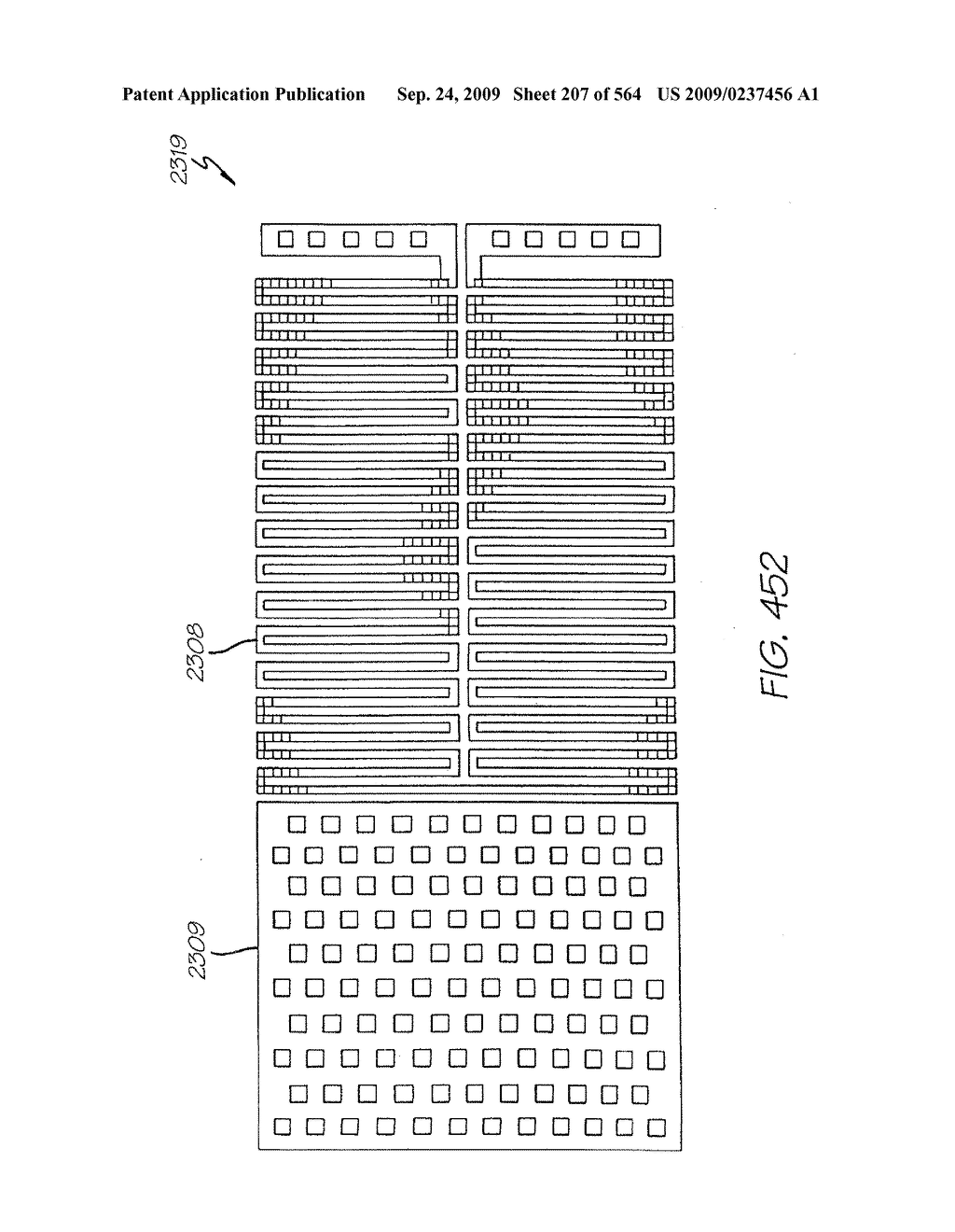 Inkjet Printhead With Paddle For Ejecting Ink From One Of Two Nozzles - diagram, schematic, and image 208
