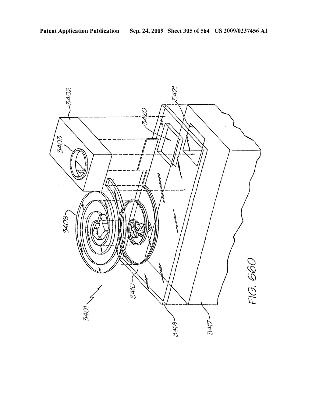 Inkjet Printhead With Paddle For Ejecting Ink From One Of Two Nozzles - diagram, schematic, and image 306