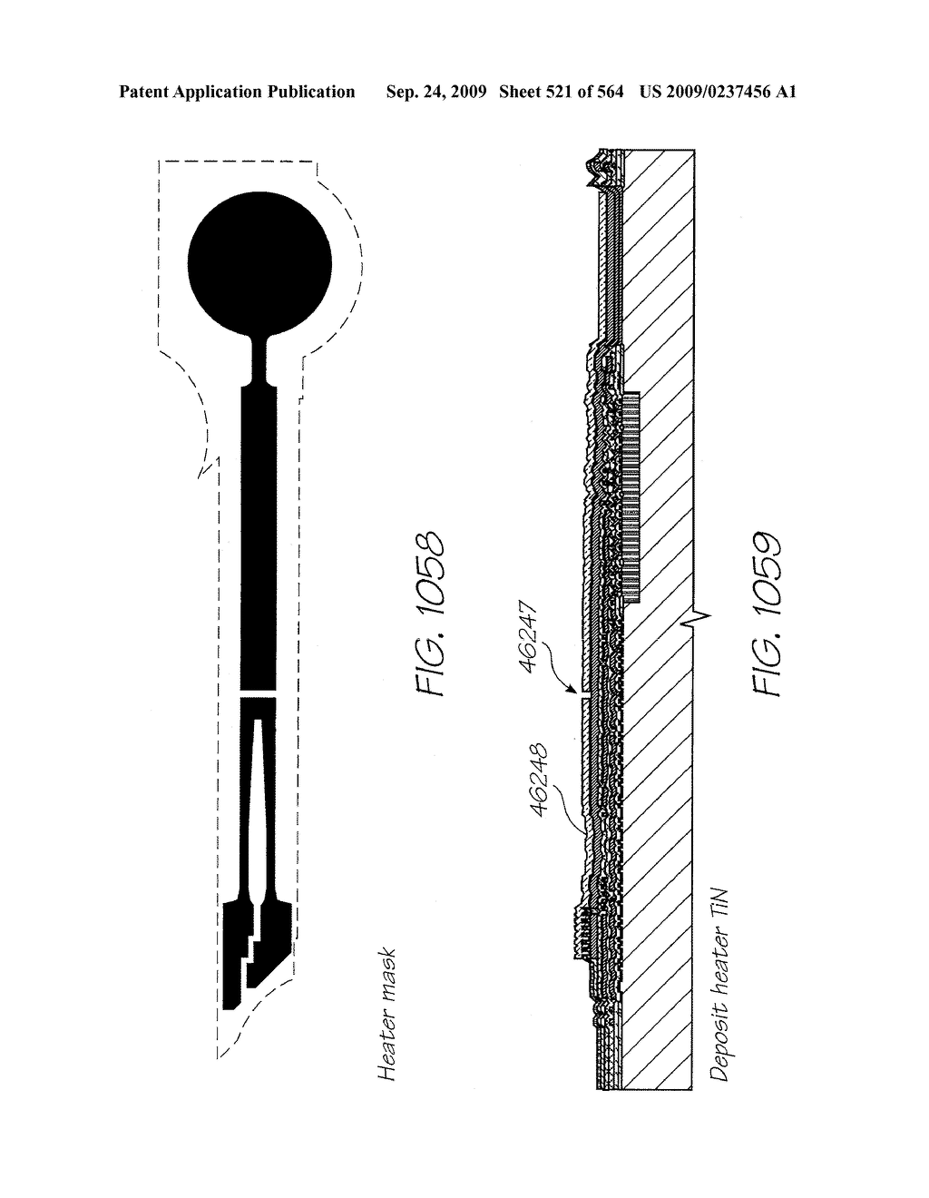 Inkjet Printhead With Paddle For Ejecting Ink From One Of Two Nozzles - diagram, schematic, and image 522