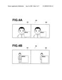 Apparatus, method, and program for displaying stereoscopic images diagram and image