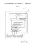 Printer and information managing system diagram and image