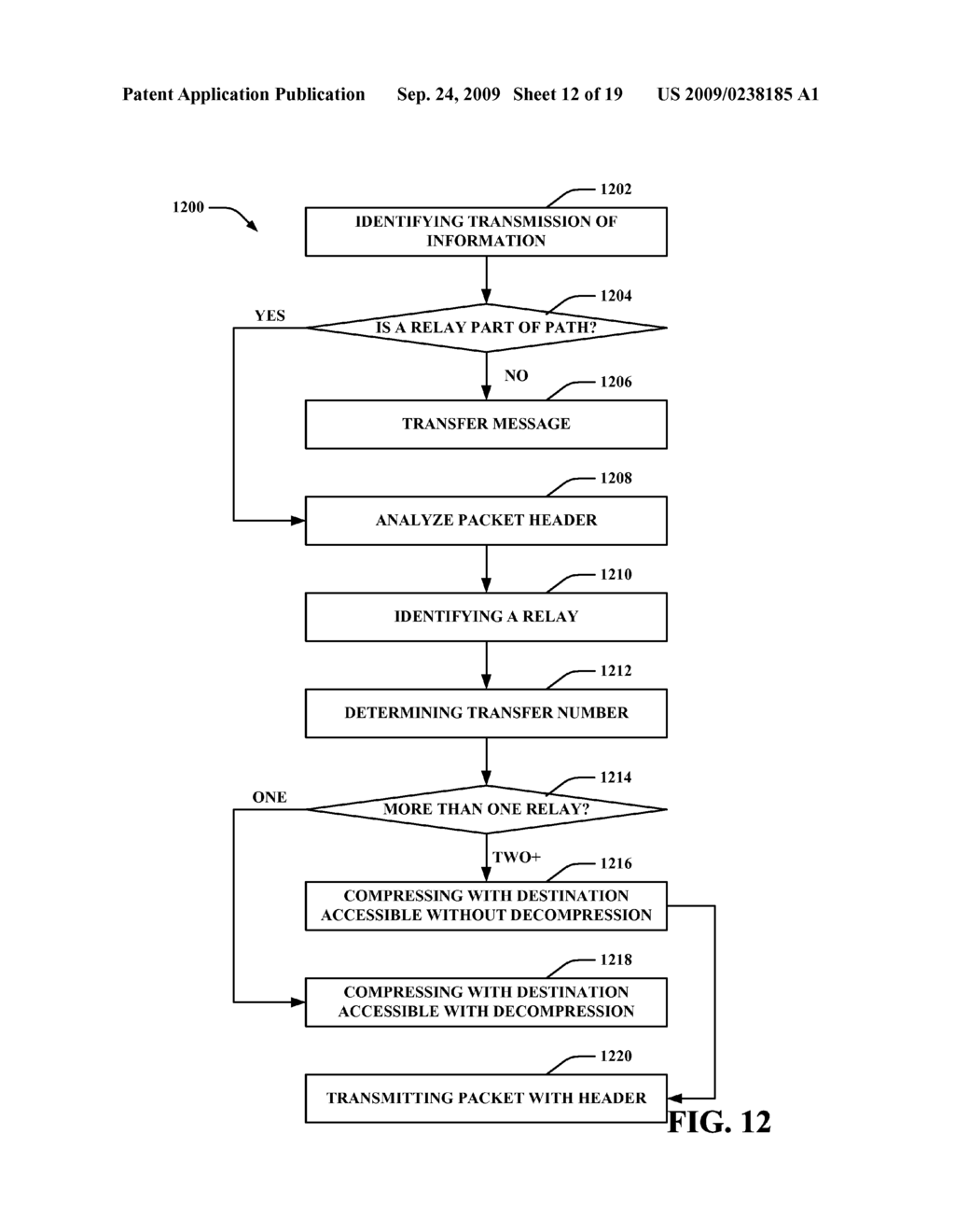 RELAY BASED HEADER COMPRESSION - diagram, schematic, and image 13