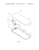 BATTERY COVER LATCH MECHANISM AND PORTABLE ELECTRONIC DEVICE USING SAME diagram and image