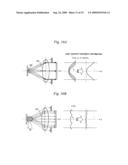 Glass-coated light-emitting element, light-emitting element-attached wiring board, method for producing light-emitting element-attached wiring board, lighting device and projector diagram and image