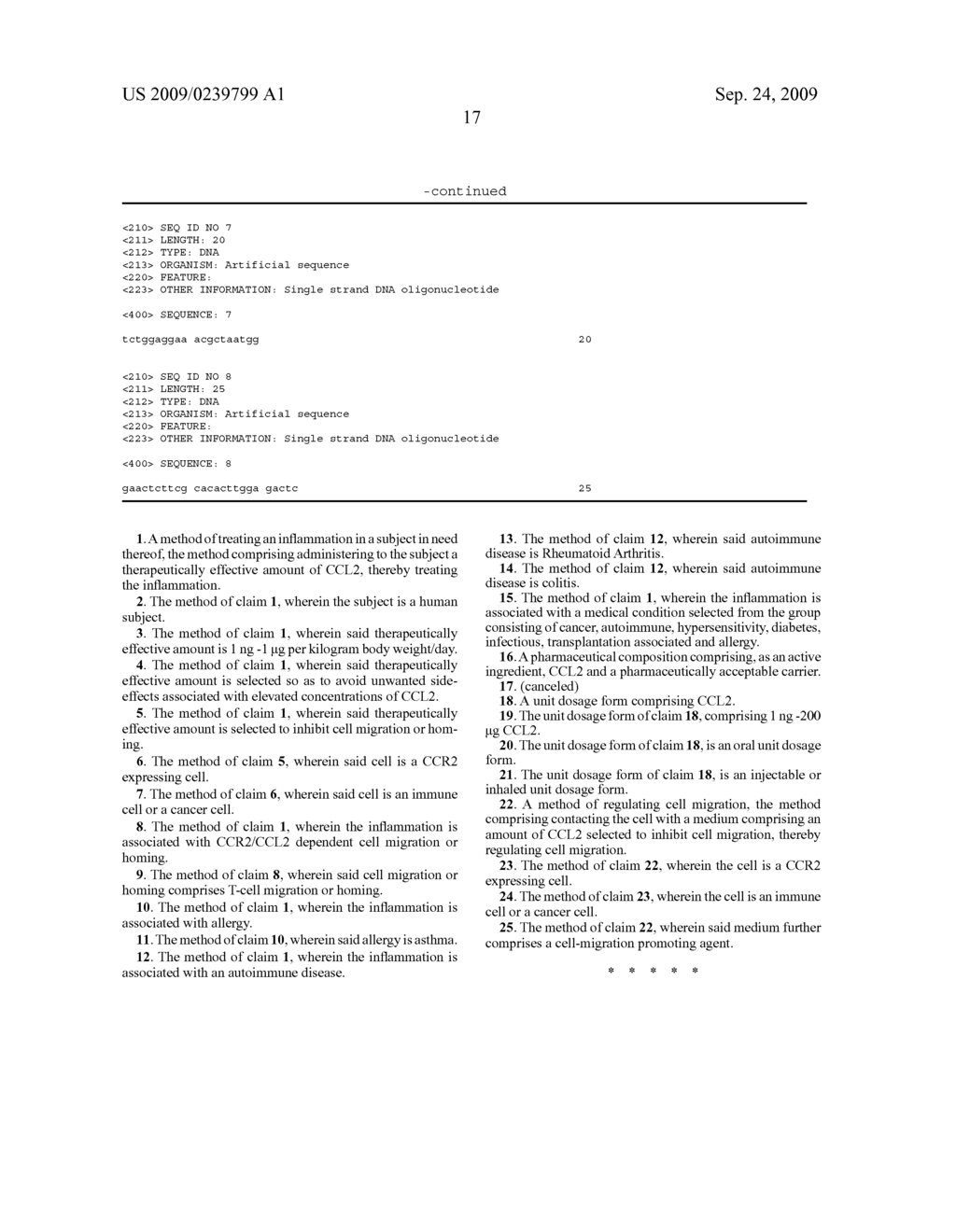 Pharmaceutical Compositions Comprising Ccl2 and Use of Same For The Treatment of Inflammation - diagram, schematic, and image 28