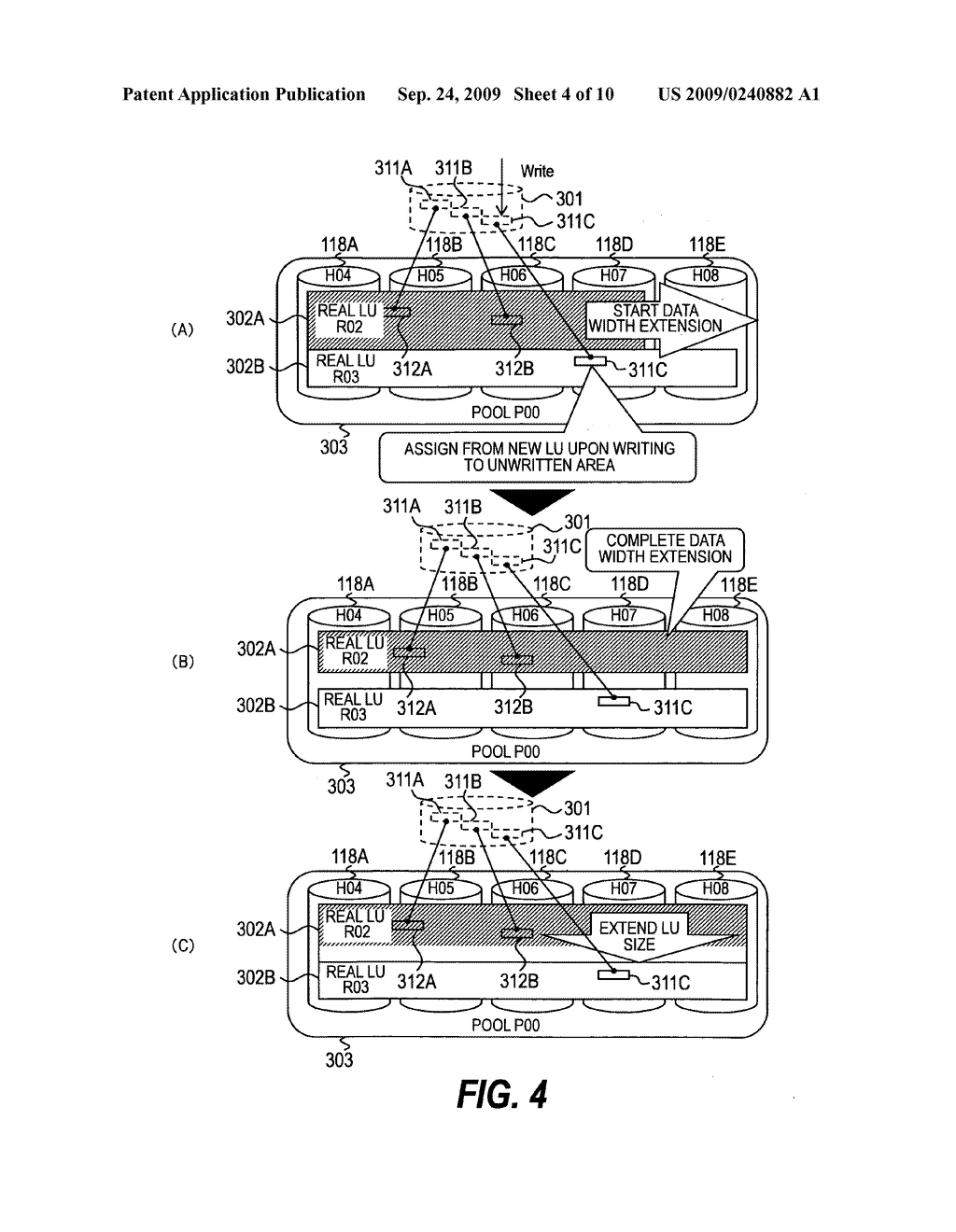 Method of extension of storage capacity and storage system using the method - diagram, schematic, and image 05