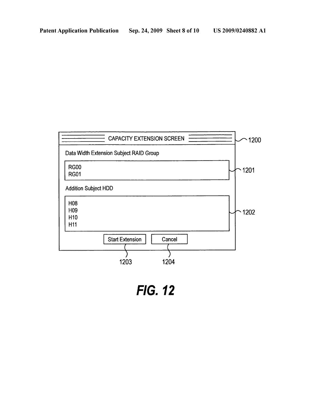 Method of extension of storage capacity and storage system using the method - diagram, schematic, and image 09
